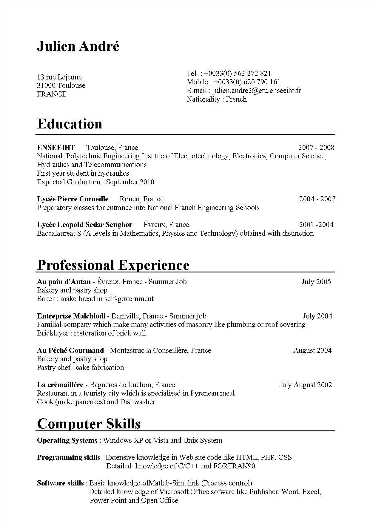 Application Form Application Letter Cv